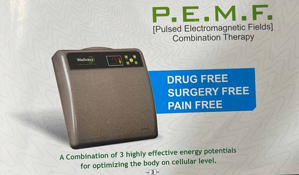 PEMF pulsed electromagnetic field therapy device used at VS Physiotherapy clinic in Lucknow